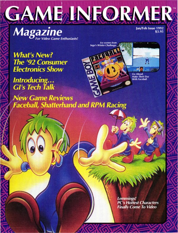 Game Informer Issue 3 (January February 1992) cover